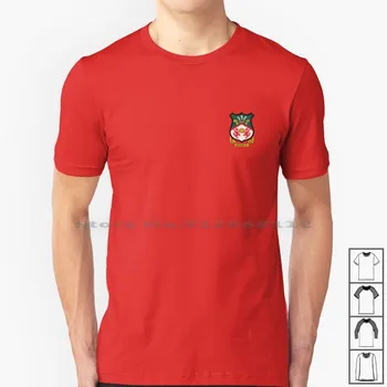 Wrexham Afc Logo T Shirt %100 % Pamuk Wrexham Afc Futbol Takımı Logosu Futbol Kuğular Galler Galce Town Vintage Retro Futbol Newport