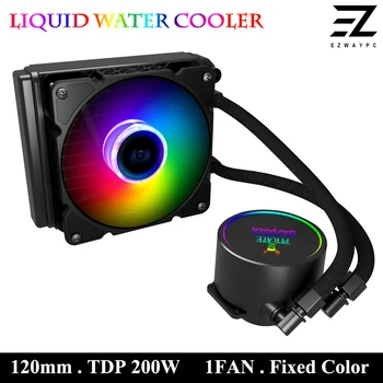CPU Su Soğutma Soğutucu PC Fan Ventilador Intel LGA AMD İçin AM3 AM4 Sıvı Radyatör 12V Sıvı su soğutucu Entegre Radyatör