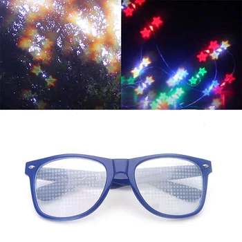 Dikdörtgen Efektli Gözlükler, ışığın Gece PC Gözlüklerinde Yıldız şeklinde Bir Yıldız Gözlüğüne Dönüşmesini İzlemek için Özel Efektleri Sever