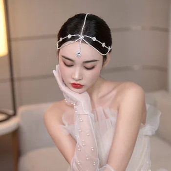 Popüler Frontlet Takı Taklidi Kadın saç aksesuarları Bohemian Gelin düğün elbisesi Aksesuarları Kore Headdress