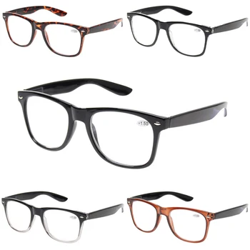Okuma gözlüğü bahar menteşe tasarım klasik kare çerçeve erkekler ve kadınlar moda okuyucu