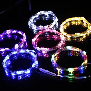 1/2 Metre USB led ışık gece bakır tel küçük renkli ışık DIY kristal epoksi reçine doğum günü el sanatları sanat aksesuarları