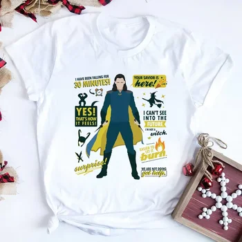 Kurtarıcınız Burada Komik Loki Alıntı Gömlek Loki Yaramazlık Tanrısı Tees Tom Hiddleston Gömlek Süper Kahraman Tees Vintage Tops Giyim