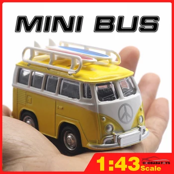 Ölçek 1:43 Klasik Otobüs Metal Döküm Oyuncaklar Otomobil Modelleri Koleksiyonu Erkek Çocuk Çocuklar Hobiler Araç Kolay Taşıma