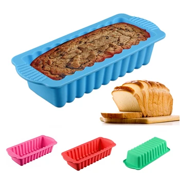 Dıy Silikon Kek Kalıbı Pişirme Aksesuarları Dikdörtgen Tost Pan Ev mutfak gereçleri ekmek kalıbı