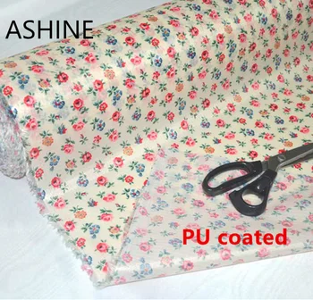 210D PU Kaplı Su Geçirmez Oxford Kumaş Çiçek Yaprak DIY Çanta Şemsiye Çadır, yatak Araba tutuyor Açık Su Geçirmez Kumaş