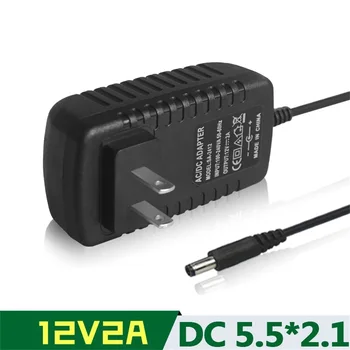 12V2A güç adaptörü Aşırı Yük koruması kamera izleme için güç kaynağı DC5.5 * 2.1 mm Giriş voltajı 100-240V