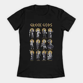 Yunan Tanrıları Yunan Mitolojisi Antik Efsaneler kadın T-Shirt
