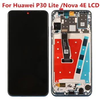 Huawei P30 Lite 4GB 6GB MAR-LX1A LX1M LX2 L21A L01A dokunmatik LCD ekran Ekran İçin Huawei Nova 4e LCD ekran Değiştirme