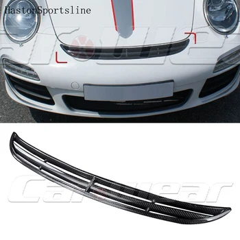 911 GT3 Karbon Fiber Ön Kaput Merkezi Grille Grill 911 GT3 997 GT-3 2005 2006 2007 2008 2009 2010