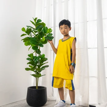 Büyük Yapay Bitkiler Tropikal Ağaç Sahte Banyan Yaprakları Şube Plastik Ficus Yaprak Zemin Ağacı Ev Bahçe Açık Dükkanı Dekor