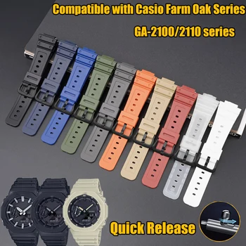 ga2100 saat kayışı Casio G-SHOCK GA-2100 2110 Serisi Renkli Kauçuk Kayış Erkekler Hızlı Bırakma Reçine Bilek Bilezik Aksesuarları