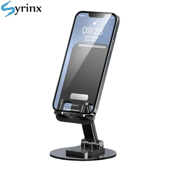 360 ° Dönebilen telefon tutucu Standı Alüminyum Alaşımlı Metal Katlanabilir Masaüstü Tablet Standı ipad iphone Samsung İçin Telefon Desteği
