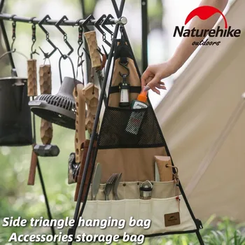 Naturehike Kamp Depolama Aracı Tripod Yan Üçgen Asılı Çanta Açık Kamp Ekipmanları Çantası Taşınabilir Aksesuar saklama çantası
