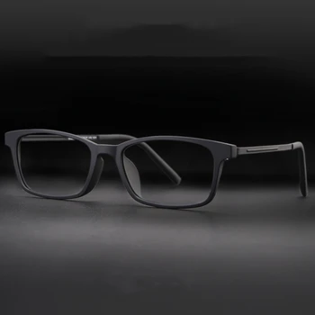 Erkekler Ve Kadınlar Saf Titanyum TR90 Gözlük Çerçeveleri Miyopi Gözlük Ultra Hafif Rahat Tam Çerçeve Kare Optik Gözlük 8802
