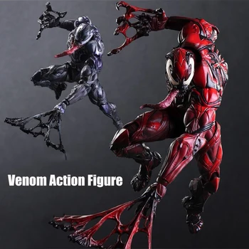 Oyun Sanatları 27 cm Venom Film Örümcek Adam Aksiyon Figürü Anime Model Oyuncaklar Hediyeler