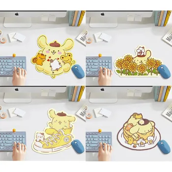 Sanrio Pompompurin Kawaii Anime Köpek Düzensiz Şekil Karikatür Mouse Pad Bilgisayar Taşınabilir Çok Fonksiyonlu Coaster masa pedi