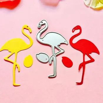 1 Adet Metal Çelik Flamingo Kabartma Klasör Kesme Die Şablonlar DIY Scrapbooking