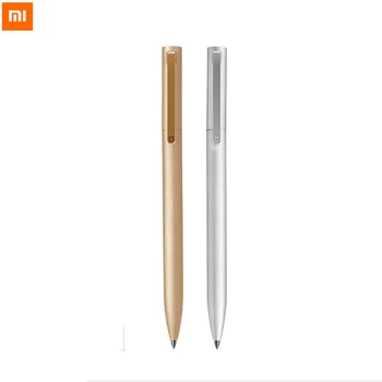 Yeni Gelen Xiaomi Mijia Metal İşareti Kalem 0.5 MM Siyah Dolum Altın Gümüş Renk İsteğe Bağlı Pürüzsüz İsviçre Dolum MiKuni Japonya Mürekkep