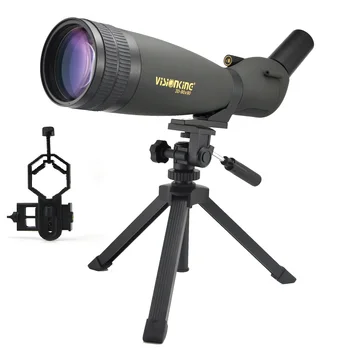Visionking 30-90x90 Zoom Spotting Kapsamı Yüksek Güç Monoküler Teleskop Avcılık Golf Çekim Telefon Kamera Adaptörü