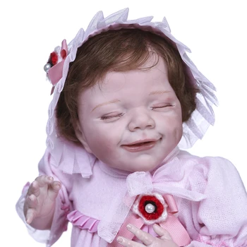 55 CM Reborn Kız Yumuşak Vücut Topluca Yeniden Doğmuş Bebek Bebek Nisan Yumuşak Dokunmatik Kız Prenses Oyuncak Hediye Çocuklar için Gerçekçi Satış Gümrükleme