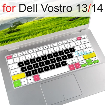 Dell Vostro için klavye Kapağı 13 14 3400 3401 3405 3420 3425 5300 5301 5390 5391 5401 5471 5481 Silikon Koruyucu Kılıf