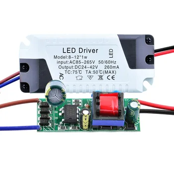 LED Sürücü 3W 4W 5W 7W 9W 12W 18W 24W güç Kaynağı 300mA DC adaptör transformatörü sabit akım izolasyon LED ışıkları için