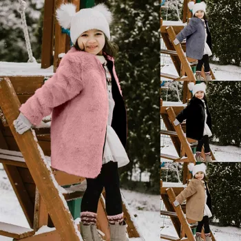 Sonbahar Kış Sıcak Palto Toddler Bebek Çocuk Kız Rüzgar Geçirmez Kış Polar Palto Kalınlaşmak Sıcak Palto Dış Giyim Ceket Çocuk Giysileri