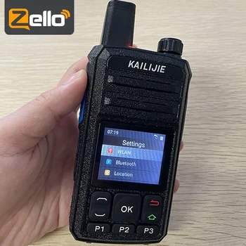 KAİLİJİE zello Walkie Talkie Profesyonel Radyo 4G sım GPS WIFI bluetooth Sınırsız Mesafe 5200mAh Telsiz Mobil Radyo