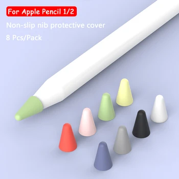 Kalem Ucu Kapak Apple iPencil 1st 2nd Nesil Sessiz silikon Uç İçin Kalem Kapağı Cilt Ekran Koruyucu İçin iPad Pro