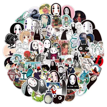10/30/50/100 adet Ruhların Kaçışı Miyazaki Hayao Anime Etiketler Çıkartması Karalama Defteri Günlüğü Dizüstü Telefon Araba Bisiklet Çocuklar Karikatür Sticker Oyuncak