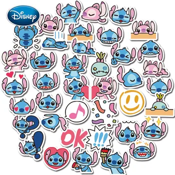 Disney 40 adet Yıldız Bebek Dikiş Karikatür Sticker DIY Anime Sticker Cep Bavul su geçirmez etiket Seti çocuk Oyuncakları