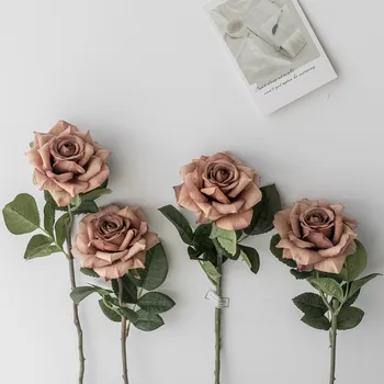 10 adet İpek Gül Çiçek Simülasyon yapay çiçek Düğün Dekorasyon Ev mutfak dekoru Parti Sahne Ayarı Sahne Sahte Flore