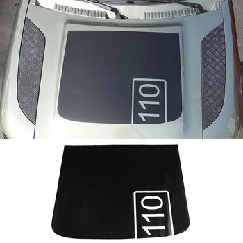 Land Rover Defender 90 için 110 2020-2021 Araba Ön Motor Kaputu Koruyucu Kapak Sticker Araba Dış Modifikasyon Parçaları