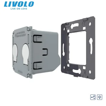 Yeni Livolo DIY AB Standardı 2 gang 2 Yollu Cam Panel Olmadan Adaptif Dimmer Duvar Dokunmatik Anahtarı Ev ıçin VL-C702SD