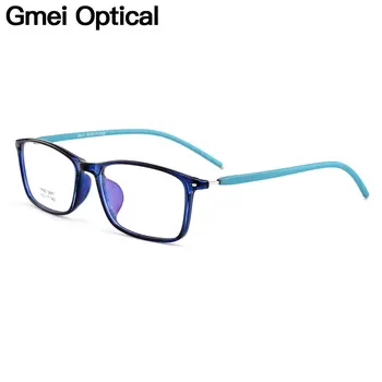 Gmei Optik Trendy Ultralight TR90 Tam Jant Kadın Optik Gözlük Çerçeve Erkekler Plastik Miyopi Gözlük 3 Renk Isteğe Bağlı M3841