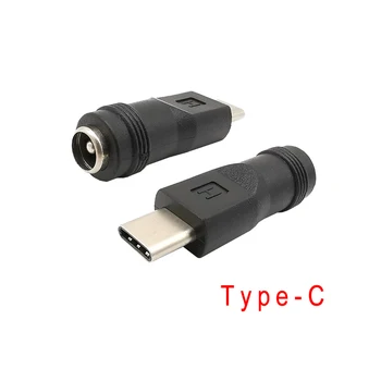 1 Adet USB Tip C Erkek Tak 5. 5x2. 1mm Kadın Jack DC Güç Adaptörü Konnektör Dönüştürücü dizüstü PC telefon kılıfı