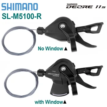 Shimano Deore 11 S Shifter SL M5100 Sağ Vites Kolu Kelepçe Bant 11 V MTB Shifters SL-M5100-R Dübel Dağ Bisikleti 11 Hız Parçaları