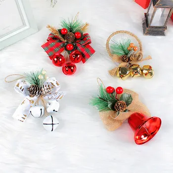 Noel Jingle Bell İlmek Kolye İle Noel Ağacı Süsleme Dekorasyon Merry Christmas Kolye Moda Aksesuarları