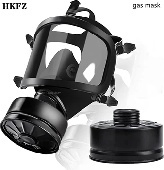 Tam yüz gaz maskesi kimyasal respiratörü filtresi kendinden emişli maske nükleer kirlenme koruması, MF14 / 87 tipi Gaz Maskesi