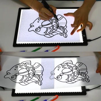 A4 / A3 Yeni LED çizim tableti Dijital Grafik Pedi USB LED ışık kutusu kopyalama panosu Elektronik Sanat Grafik Boyama pedi
