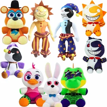 2022 Yeni Fnaf Sundrop peluş oyuncaklar Güvenlik İhlali Fnaf Mangle Foxy Freddy Fazbear peluş oyuncak Oyun Bebek Güvenlik İhlali Hediye