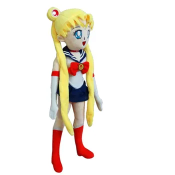 Japon animesi Tanrıça Bebek Sailor Moon peluş oyuncaklar Tsukino Usagi Sevimli Dolması Anime Bebekler Çocuk Hediyeler 50 cm