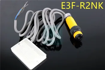 1 Adet E3F-R2NK DC NPN YOK 2m Üç Telli M18 Algılama Mesafesi Fotoelektrik Sensör Optik Sensör