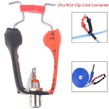 Dayanıklı Yüksek Kaliteli Alaşımlı malzeme Dönüştürücü RCA Klip Kablosu Çıkarılabilir Dövme Makineleri Aksesuarları RCA Klip Kablosu Kaynağı